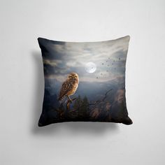 Подушка декоративная 45х45см Птицы Совы Сова 365home