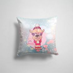 Подушка декоративная 45х45см Праздники Новый год I love you winter 365home