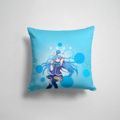 Подушка декоративная 45х45см Аниме коносуба aqua 365home