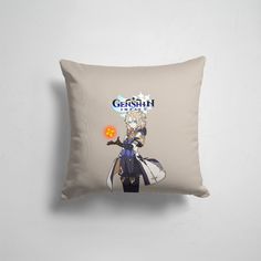 Подушка декоративная 45х45см Геймерам Genshin Impact Genshin impact Альбедо 365home