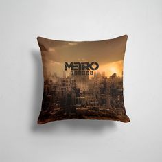 Подушка декоративная 45х45см Геймерам Metro Metro город призрак 365home