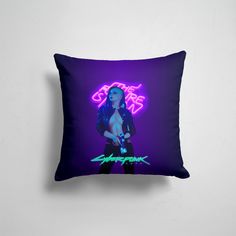 Подушка декоративная 45х45см Геймерам Cyberpunk 2077 Cyberpunk 2077 V 365home