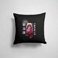 Подушка декоративная 45х45см Аниме Аниме Школьница с Иенроглифами 365home