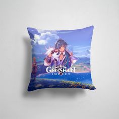 Подушка декоративная 45х45см Геймерам Genshin Impact Genshin impact Kaeya 365home