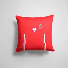 Подушка декоративная 45х45см Футбол Сборная Польши Lewandowski Poland 9 365home