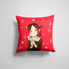 Подушка декоративная 45х45см Госпожа Кагуя В любви как на войне Kaguya Love is war 365home