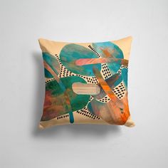 Подушка декоративная 45х45см Тренды Абстракция Birches and fields 365home