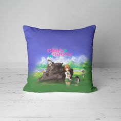 Подушка декоративная 45х45см Девушки и танки Девушки и танки Girls und Panzer Z 365home