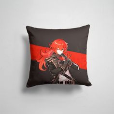 Подушка декоративная 45х45см Геймерам Genshin Impact Diluc Genshin Impact 365home