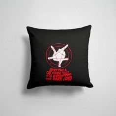 Подушка декоративная 45х45см Звери Коты и кошки КОТ САТАНЫ 365home