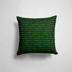Подушка декоративная 45х45см Программисты Принты для программистов Двоичный код 365home