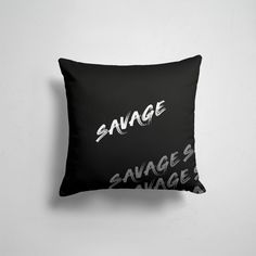 Подушка декоративная 45х45см Прикольные надписи Иностранные Savage 365home