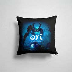 Подушка декоративная 45х45см Геймерам Ori and the will of the wisps Крик Ори и Ку 365home