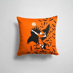 Подушка декоративная 45х45см Аниме Волейбол ХИНАТА FLY 365home