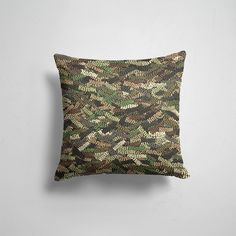 Подушка декоративная 45х45см Имена Николай Именной камуфляж Колян 365home