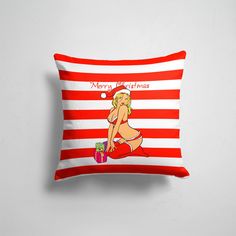 Подушка декоративная 45х45см Идеальное тело Sexy Merry Christmas 365home