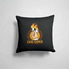 Подушка декоративная 45х45см Геймерам Покер CARD GAMES 365home