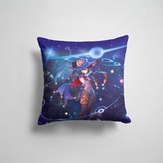 Подушка декоративная 45х45см Геймерам Genshin Impact Mona Genshin Impact 365home