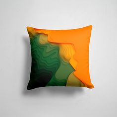 Подушка декоративная 45х45см Текстуры и паттерны Зеленые дюны 365home