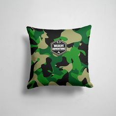 Подушка декоративная 45х45см Мужчинам adventure камуфляж 365home