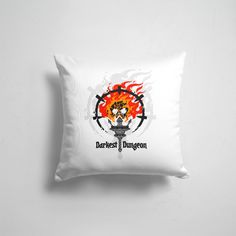 Подушка декоративная 45х45см Геймерам Death Stranding Darkest Dungeon skull logo 365home