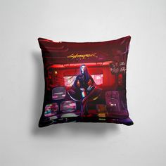 Подушка декоративная 45х45см Геймерам Cyberpunk 2077 Vi cyberpunk 18 365home