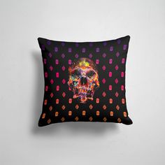 Подушка декоративная 45х45см Модные Черепа Fade Skull Dope Street Market 365home