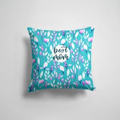 Подушка декоративная 45х45см Родственникам и друзьям Лучшие мамы best mom 365home
