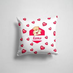 Подушка декоративная 45х45см Имена Катя 365home