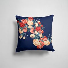 Подушка декоративная 45х45см Девушкам Цветочки и бабочки Fashion flowers 365home