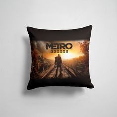 Подушка декоративная 45х45см Геймерам Metro Exodus 365home