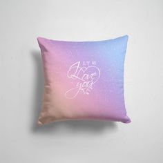 Подушка декоративная 45х45см K pop BTS LOVE YOU 365home