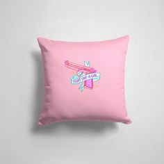 Подушка декоративная 45х45см Девушкам Красивые рисунки FIGHT LIKE A GIRL 365home