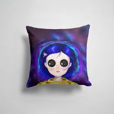 Подушка декоративная 45х45см Фильмы Тим Бертон Coraline 365home
