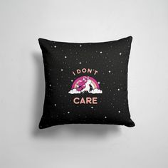 Подушка декоративная 45х45см Звери Единороги Unicorn I Dont Care 365home