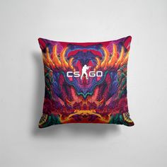Подушка декоративная 45х45см Геймерам Counter Strike CS GO СКОРОСТНОЙ ЗВЕРЬ 365home