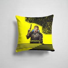 Подушка декоративная 45х45см Геймерам Cyberpunk 2077 365home