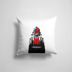 Подушка декоративная 45х45см Геймерам Cyberpunk 2077 Cyberpubk 365home