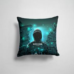 Подушка декоративная 45х45см Геймерам Watch Dogs 2 Legion 365home