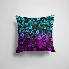 Подушка декоративная 45х45см K pop Exo BAND LOGOBOMBING 365home