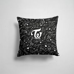 Подушка декоративная 45х45см K pop Разный TWICE АВТОГРАФЫ 365home