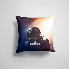 Подушка декоративная 45х45см Геймерам Counter Strike CS GO 365home