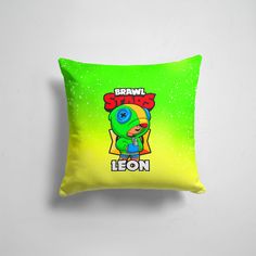 Подушка декоративная 45х45см Геймерам Brawl Stars LEON 365home