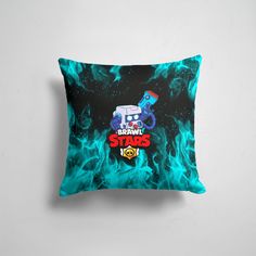 Подушка декоративная 45х45см Геймерам Brawl Stars 8 BIT 365home
