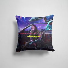 Подушка декоративная 45х45см Геймерам Cyberpunk 2077 КИАНУ 365home