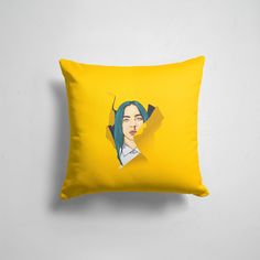 Подушка декоративная 45х45см Разная музыка Billie Eilish 365home