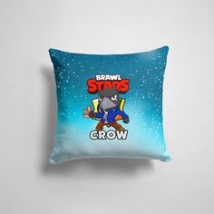 Подушка декоративная 45х45см Геймерам Brawl Stars CROW 365home