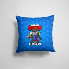 Подушка декоративная 45х45см Геймерам Brawl Stars CROW 365home