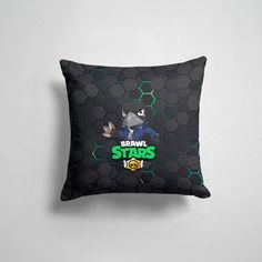 Подушка декоративная 45х45см Геймерам Brawl Stars Crow 365home