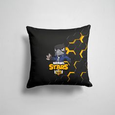 Подушка декоративная 45х45см Геймерам Brawl Stars Crow 365home